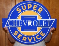 Chevy super service sign