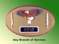 U.S. Army oval eagle plaque
