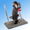 Helicopter stick grip mounted as desk set