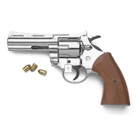 Magnum revolver nickle finish