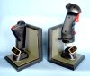 F-100 fighter bomber stick & throttle on bookends