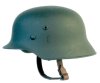 German ww2 1/6th Helmet green plain metal