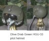 U.S.Army olive drab grenn pilot helmet w/oxy mask