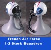 1/6th French Air Force helmet 1--2 Stork Sq