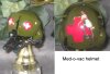 U.S. Army Dust off helicopter helmet with night vision