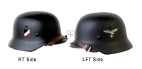 Luftwaffe decals on helmet