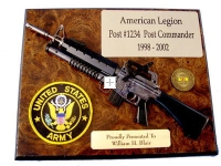 U.S. M-16 with M203 launcher