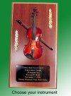 musical instrument plaque