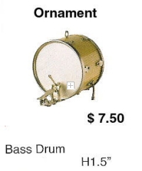 Miniature bass drum
