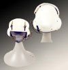 Plain white helicopter helmet Plain white helicopter helmet
