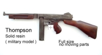 U.S. Thompson sub machnine gun -- military style