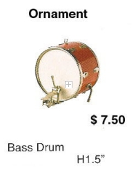 miniature bass drum
