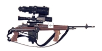 U.S.M-14 sniper with scope and night vision scope also commando stock