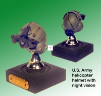 US Army helicopter pilot helmet w/ nvg