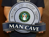 U.S. Army Man Cave metal sign
