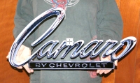 1968--1969 Camaro header deck emblem sign