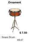 Miniature snare drum