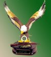 Flying Eagle holding an M 1 Garand Rifle US Army pin