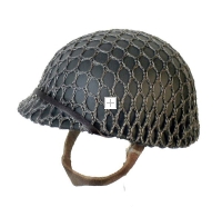U.S.!/6th M1 helmet with netting