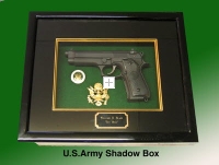 U.S.Army Pistol shadow box