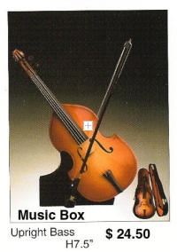 miniature Upright Bass ( Music box )