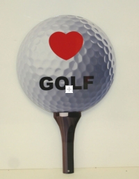 Golf Ball & tee sign