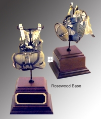 parachute on rosewood base