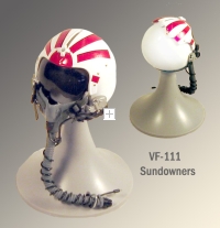 USN "Sundowners" pilot helmet top gun