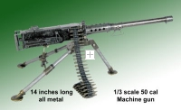 1/3 rd scale 50 cal machine gun