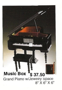 Miniature grand piano ( Jewelry Box ) music box