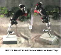 UH-60 helicopter stick as Beer Tap