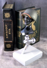 miniature G.I. Helmet Beer Tap