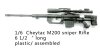 Cheytac M200 sniper rifle 1/6 scale