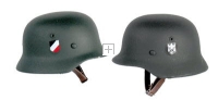 WW2 helmet double decal