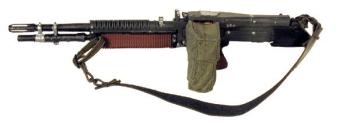 U.S. M-60 cut down w/ammo bag