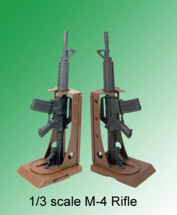 1/3 scale M-4 rifle with stand