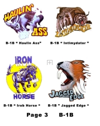 B-1B Nose Art for mini helmets