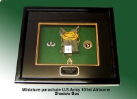 US Army 101st shadow box ( Gloss Black)