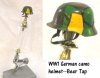 ww1 Camo German helmet as beer tap