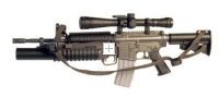 M-4 with M203 launcher and Mil Spec scope