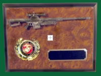 Barrett sniper rifle plaque