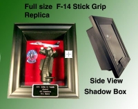 Shadow box of F-14 stick grip full size