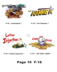 F-16 Nose Art for mini helmets-1