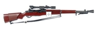 M1 Garand with scope and flash suppressor