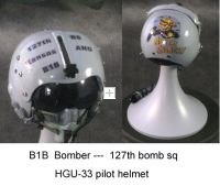 USAF B1B Bomber sq pilot helmet