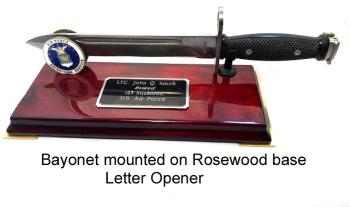 M-16 bayonet as letter opener