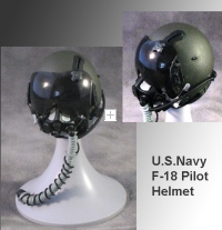 USN Special F-18 pilot helmet ( Green )