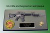 M-4 Rifle wall plaque