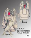 USAF HALO spec forces parachute