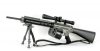 U.S. AR-10 Stoner with bipod /scope and 100 round ammo can